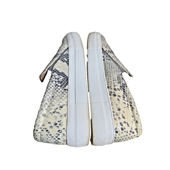 Vince Camuto Korli 2 WOMENS‎ 7.5M PRE-OWNED Snake Print Leather Slip On Sneakers - Picture 4 of 15